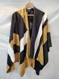 Parrish LA Stevie Poncho Color Block Sweater Top One Size NWT image number 1