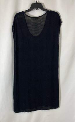 NWT L'agence Womens Black Beaded Sleeveless Scoop Neck Pullover Shift Dress Sz L alternative image