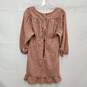 Free People WM's Brown & Ivory Neck Tie Cottage Mini Dress Size 4 image number 2