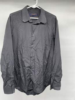 Mens Black Long Sleeve Collared Button Up Dress Shirt Sz EUR 41 T-0553739-A