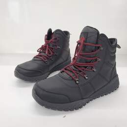 Columbia Fairbanks Omni-Heat Black/Rusty Red Leather Hiking Boots Men's Size 8.5