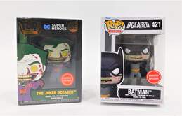 Funko Pop! Heroes 421 DCeased Batman and Pin SE DC Super Heroes The Joker DCeased (GameStop Exclusives)(Set of 2)