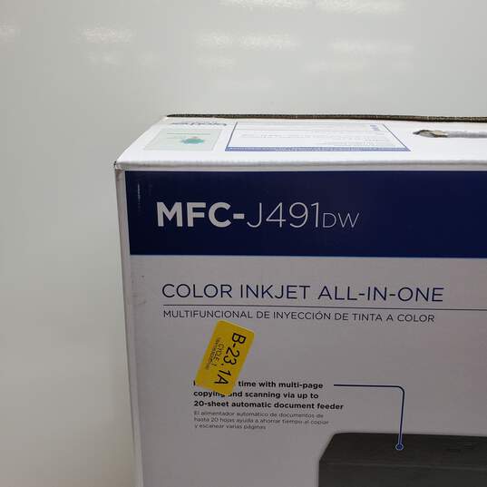 Brother MFC-J491DW All in One Wi-Fi Printer (Open Box) Untested image number 6
