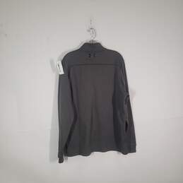 Mens Long Sleeve 1/4 Zip Mock Neck Pullover Sweatshirt Size X-Large alternative image
