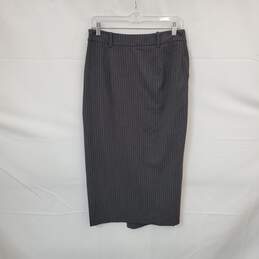 Zara Gray Pin Striped Pencil Skirt WM Size S NWT alternative image