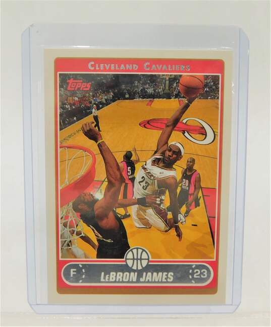 06-07 LeBron James Topps #123 Cavaliers Heat Lakers image number 1