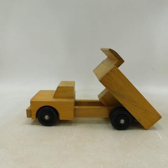 Vintage Playskool Solid Wood Dump Truck image number 6