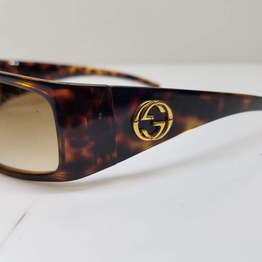 AUTHENTICATED GUCCI TORT SLIM RECTANGULAR SUNGLASSES GG 2516-S image number 4