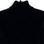 Mens Black Long Sleeve Knit Mock Neck Quarter Zip Pullover Sweater Size XL image number 3