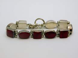 Artisan 925 Red Jasper Chunky Toggle Bracelet 46.3g