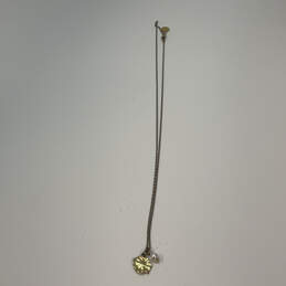 Designer J. Crew Gold-Tone Link Chain White Pearl Classic Pendant Necklace alternative image