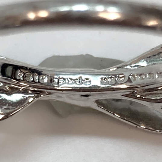 Designer Kate Spade New York Silver-Tone Bow Band Ring image number 4
