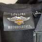 Harley Davidson Women Black Vest Sz L image number 2
