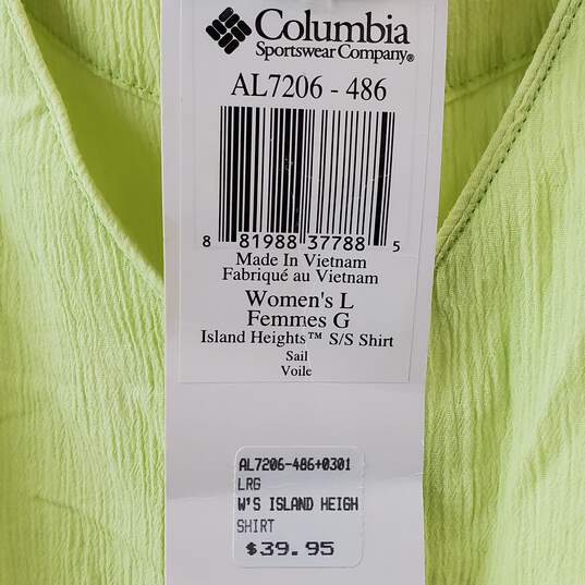 Columbia Island Heights Green Sleeveless Shirt Womens Size M image number 4