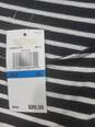 Michael Kors Black & White Striped Shirt Dress Size XL image number 4