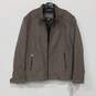 Michael Kors Taupe Wool Blend Zip Front Jacket Men's Size L image number 1
