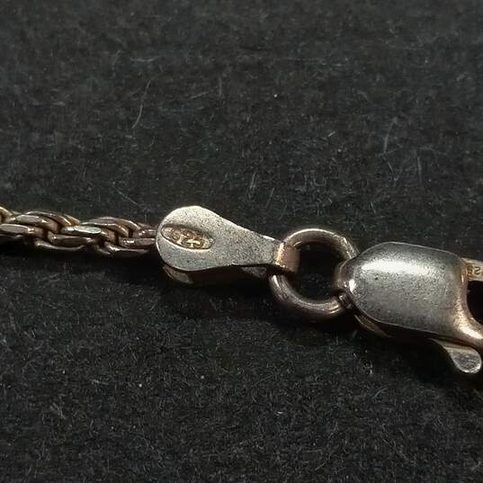 Bundle of 3 Sterling Silver Pendant Necklaces - 29.1g image number 4
