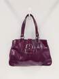 COACH F19711 Carryall Soho Plum Purple Patent Leather Tote Bag image number 1