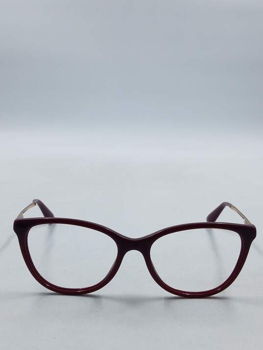 D&G Burgundy Oval Eyeglasses image number 2