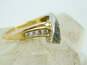 10K Two Tone Gold 0.19 CTTW Diamond Love Ring 3.2g image number 3