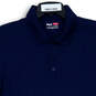 Mens Navy Blue Short Sleeve Collared Sports Golf Polo Shirt Size Small image number 3