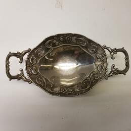 Vintage Silver Plated Sugar Bowl and Footed  Candy Dish alternative image