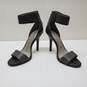 Pour La Victoire Yara Ankle Wrap Open Toe High Heels Olive/Gray Leather Size 6 image number 3