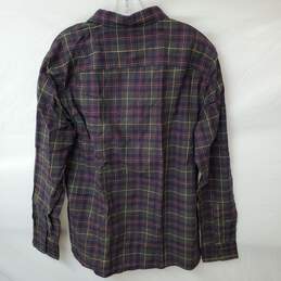 Mn Celio Plaid Long Sleeve 100% Cotton Shirt WT Sz L 41-42 alternative image