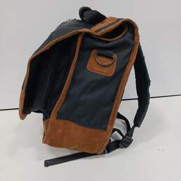 Kensington Black & Brown Leather Backpack alternative image