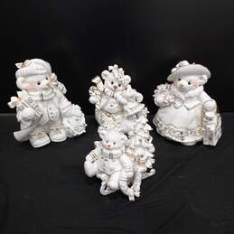 Owell 4 piece porcelain bear set