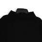 Womens Black Knitted Long Sleeve Mock Neck Pullover Sweater Size Large image number 3