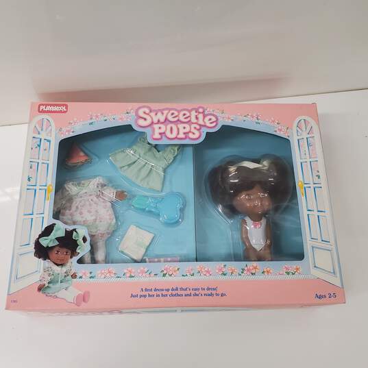 Vintage Playskool 1986 Sweetie Pops Doll 'Party Girl' #1305 IOB image number 1