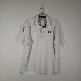 Mens Heatgear Loose Fit Collared Short Sleeve Pullover Golf Polo Shirt Size XL