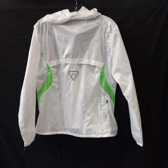Brooks Shelter Technology Women's White Light Weight Running Jacket Size M image number 4