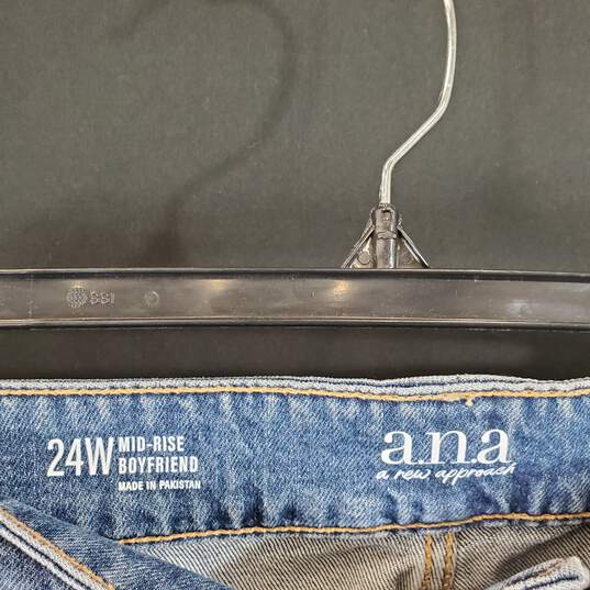 Ana Women Blue Mid Rise Jeans Sz 2W NWT image number 2
