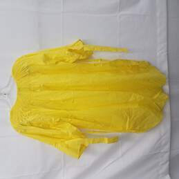 NWT Hoss Intropia Women's Yellow Amarillo Blouse Size 40 alternative image