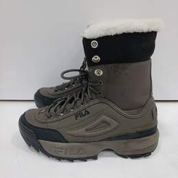 Fila Disruptor Women's Gray Snow Boots Size 7.5