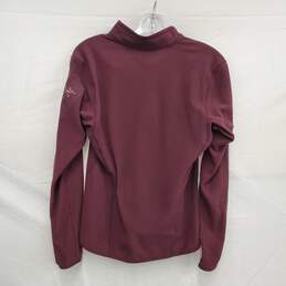 Arc' Teryx WM's 100 % Polyester Burgundy Half Zip Pullover Size MM alternative image