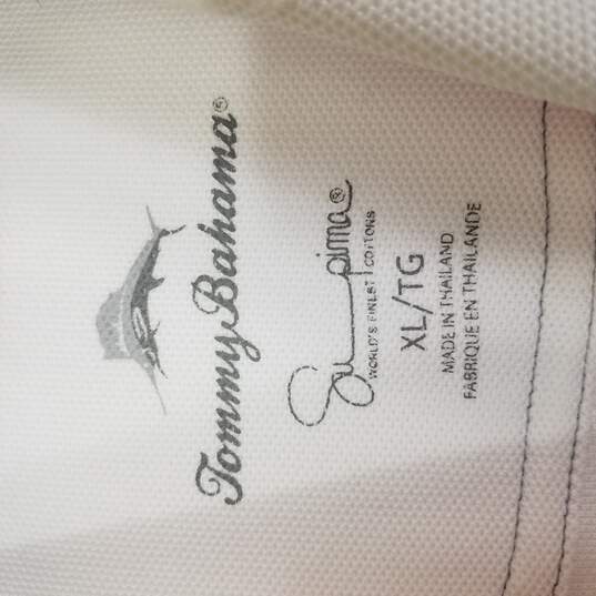 Buy the Tommy Bahama Men White Polo Shirt XL