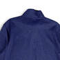 NWT Mens Blue Fleece Mock Neck 1/4 Zip Long Sleeve Pullover Sweater Sz XLT image number 4