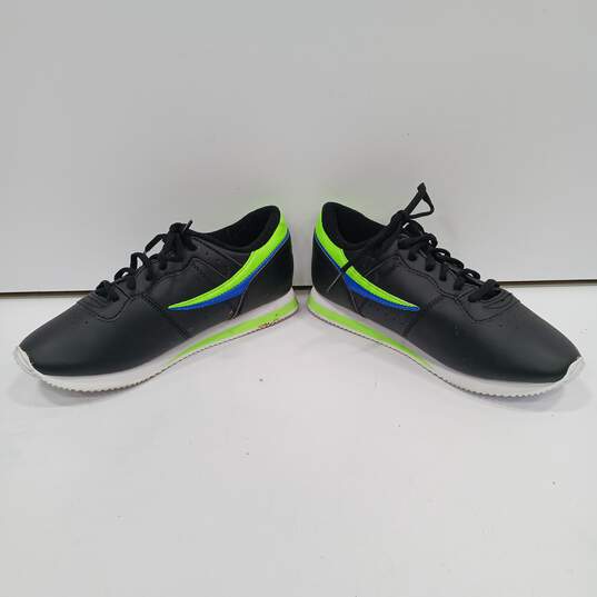 Fila Kid's Black, Green, And Blue Shoes Size 6 (Heel to Toe: 10.25") Women's Size 7.5 image number 2