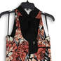 Womens Multicolor Floral Sleeveless Halter Neck Short A-Line Dress Size M image number 4
