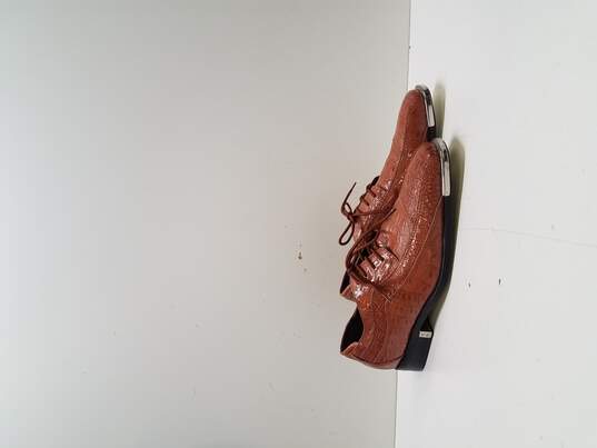 Hugo Vitelli Alligator Brown Men's Shoes Size 10.5 image number 3