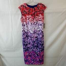 Vince Camuto Ombre Floral Print Sheath Dress Size 6