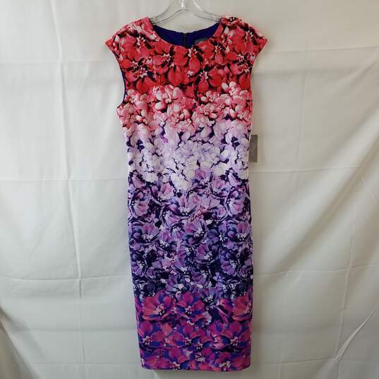 Vince Camuto Ombre Floral Print Sheath Dress Size 6 image number 1