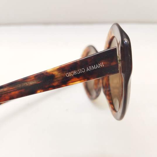 Giorgio Armani Tortoise Oval Sunglasses image number 9