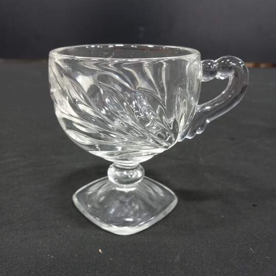 11PC Glass Punch Bowl & Cup Bundle image number 10