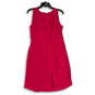 Womens Pink Sleeveless Scoop Neck Knee-Length Sheath Dress Size 10 image number 2