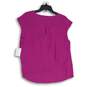 NWT Halogen Womens Purple Sleeveless Surplice Neck Pullover Blouse Top Size M image number 2