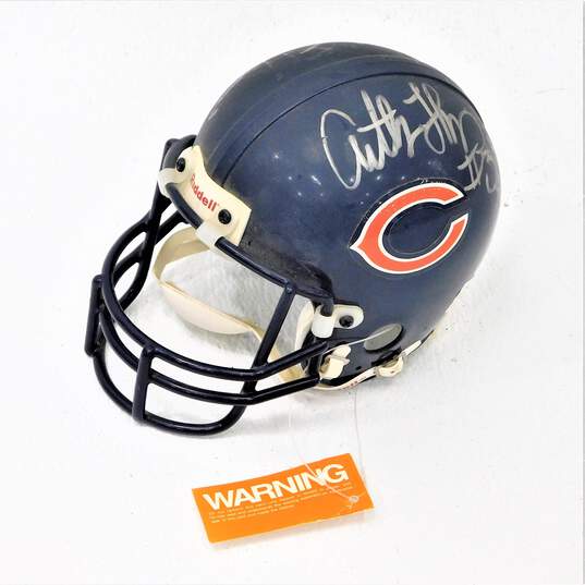 Urlacher/Colvin/Thomas Signed Mini-Helmet Chicago Bears image number 1